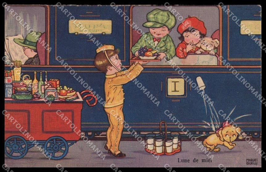 Artist Signed Margret Boriss Children Amag serie 0320 pc ZG4586 – fronte