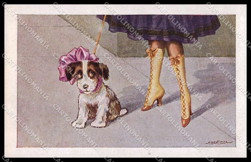 Artist Signed Bertiglia Lady Dog serie 2022-1 pc ZG4608 – fronte