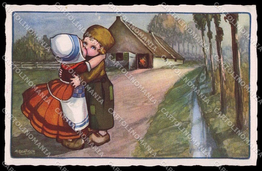 Artist Signed Bertiglia Dutch Children Bambini Degami serie 156 pc ZG4613 – fronte