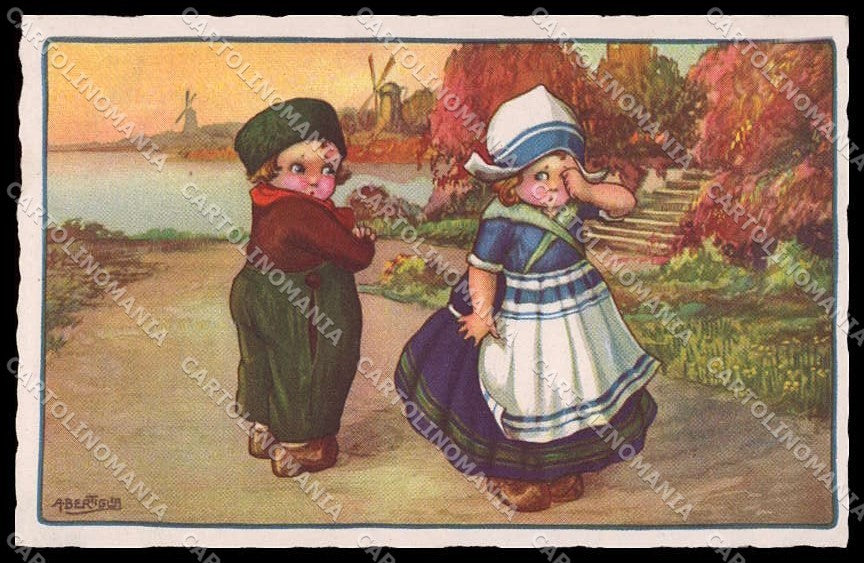 Artist Signed Bertiglia Dutch Children Bambini Degami serie 154 pc ZG4616 – fronte