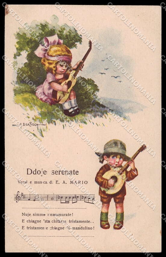 Artist Signed Bertiglia Children Music Sheet Spartito serie 2288 pc ZG4629 – fronte