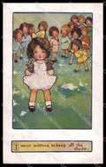 Artist Signed Agnes Richardson Children Faulkner serie 1233 pc ZG4638 – fronte