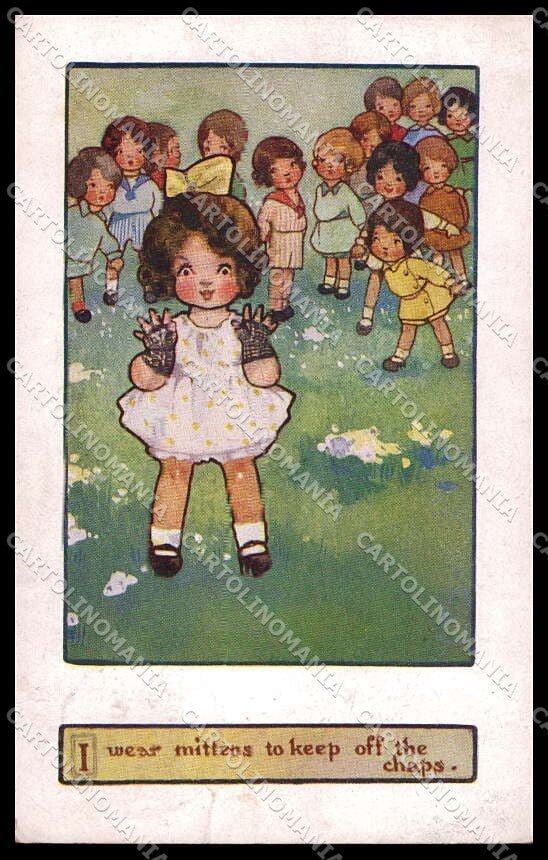 Artist Signed Agnes Richardson Children Faulkner serie 1233 pc ZG4638 – fronte