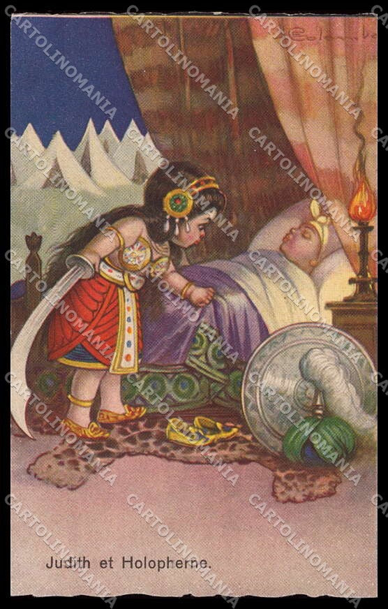 Artist Signed Colombo Children Judith at Holopherne Bambini 1976-3 pc ZG4654 – fronte