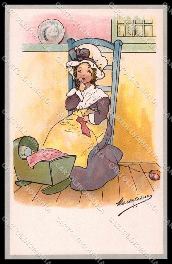 Artist Signed Madeleine Girl serie 7 postcard ZG4683 – fronte