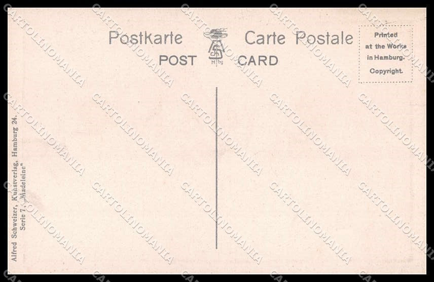 Artist Signed Madeleine Girl serie 7 postcard ZG4683 – retro