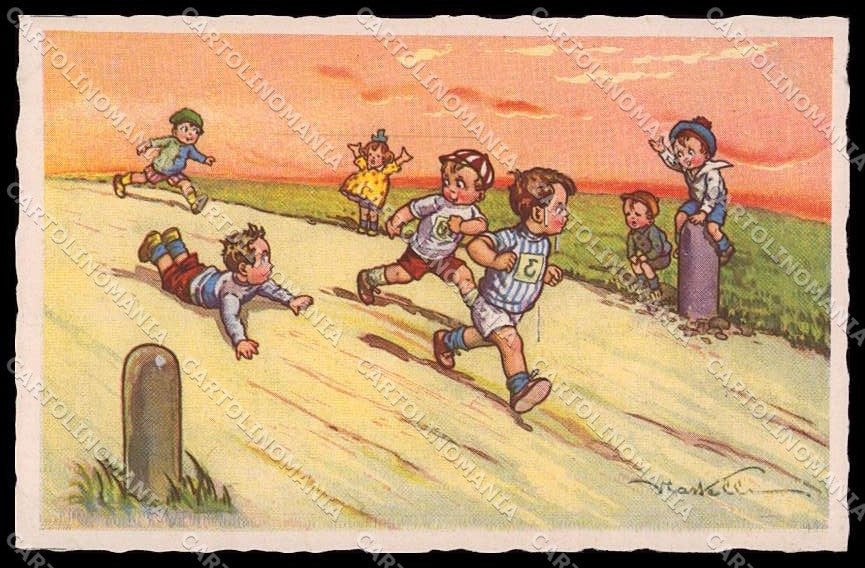 Artist Signed Castelli Children Running Sport Degami 650 pc ZG4709 – fronte