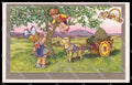 Artist Signed Castelli Children Easter Pasqua Degami serie 3569 pc ZG4713 – fronte