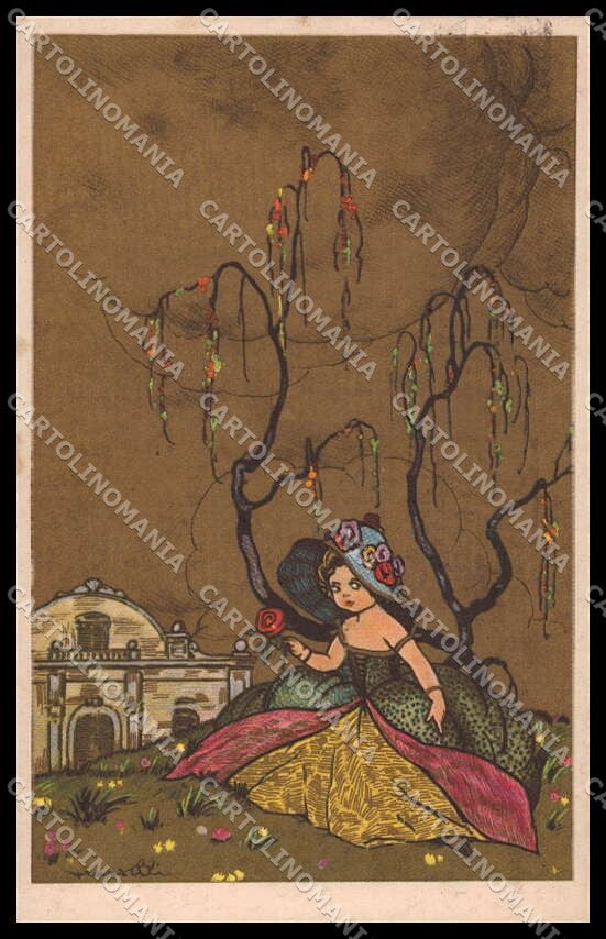 Artist Signed Castelli Girl Degami serie 2084 pc ZG4720 – fronte