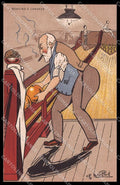 Artist Signed Ch. Naillod Royalty Bowling a Londres A-1 Kursaal Reims pc ZG4734 – fronte