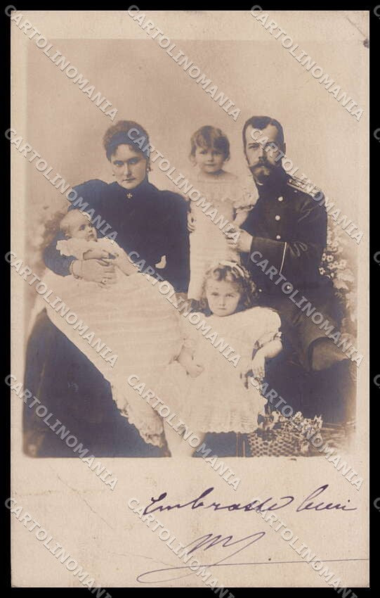 Reali Royalty Russia Czar Nicolas II Alexandra Feodorovna RPPC pc ZG4782 – fronte