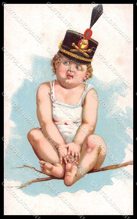 Artist Signed Child Bambino Chamber Pot Vaso da Notte Artiglieria pc ZG4884 – fronte