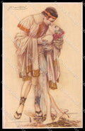 Artist Signed L. A. Mauzan Romantic Couple serie 248-3 pc ZG4902 – fronte