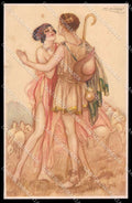 Artist Signed L. A. Mauzan Romantic Couple serie 248-6 pc ZG4905 – fronte