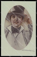 Artist Signed L. A. Mauzan Glamour Fashion Lady Mode serie 279-4 pc ZG4906 – fronte