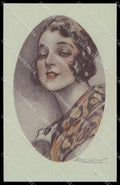 Artist Signed L. A. Mauzan Glamour Fashion Lady Mode serie 279-5 pc ZG4908 – fronte