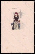 Artist Signed L. A. Mauzan Glamour Fashion Lady Mode serie 414M-2 pc ZG4919 – fronte