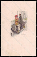 Artist Signed L. A. Mauzan Romantic Couple serie 395M-3 pc ZG4926 – fronte