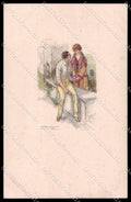Artist Signed L. A. Mauzan Romantic Couple serie 395M-4 pc ZG4927 – fronte