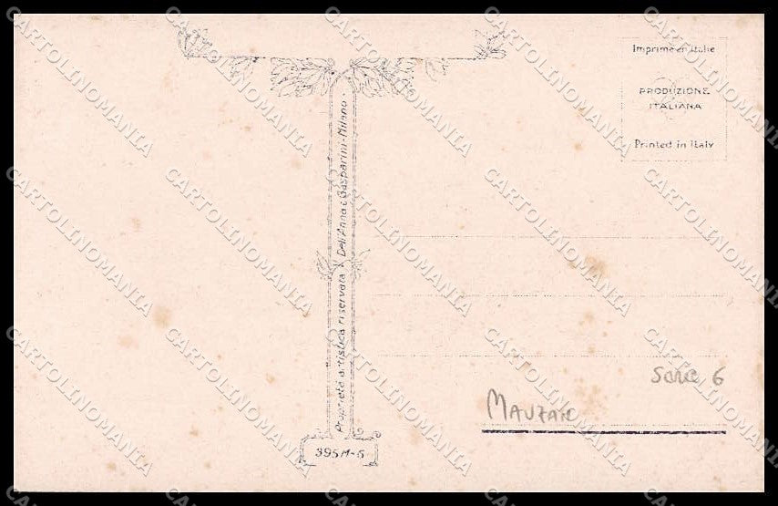 Artist Signed L. A. Mauzan Romantic Couple serie 395M-6 pc ZG4929 – retro