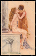 Artist Signed L. A. Mauzan Romantic Couple serie 248-1 pc ZG4933 – fronte