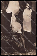 French Risque Nude Woman Lesbian Stocking Original RPPC postcard ZG5100 – fronte