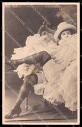 French Risque Woman Stocking Original RPPC postcard ZG5261 – fronte