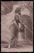 French Risque Nude Woman AM 037 Original RPPC postcard ZG5289 – fronte