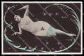 French Risque Nude Woman Surrealism Scala Lili Flo Original RPPC postcard ZG5319 – fronte