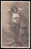 French Risque Nude Woman FAM 317 Original RPPC postcard ZG5366 – fronte