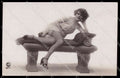 French Risque Woman PC Paris 1377 Stocking Original RPPC postcard ZG5383 – fronte