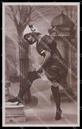 French Risque Woman Serie 46 Stocking Original RPPC postcard ZG5413 – fronte