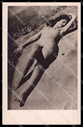 French Risque Nude Woman Original RPPC postcard ZG5469 – fronte
