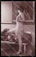 French Risque Nude Woman Sol 3219 Original RPPC postcard ZG5541 – fronte