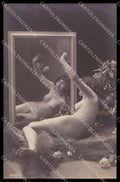 French Risque Nude Woman Serie 312-5 Original RPPC postcard ZG5543 – fronte