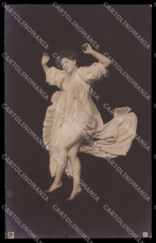 French Risque Nude Woman PMM 2 Original RPPC postcard ZG5548 – fronte
