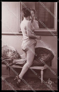 French Risque Nude Woman Sol 3219 Original RPPC postcard ZG5554 – fronte