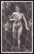 French Risque Nude Woman Original RPPC postcard ZG5592 – fronte