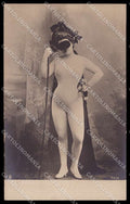 French Risque Woman Lady Carnival Serie 5237 Original RPPC postcard ZG5619 – fronte