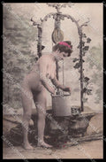 French Risque Nude Woman Original postcard ZG5625 – fronte