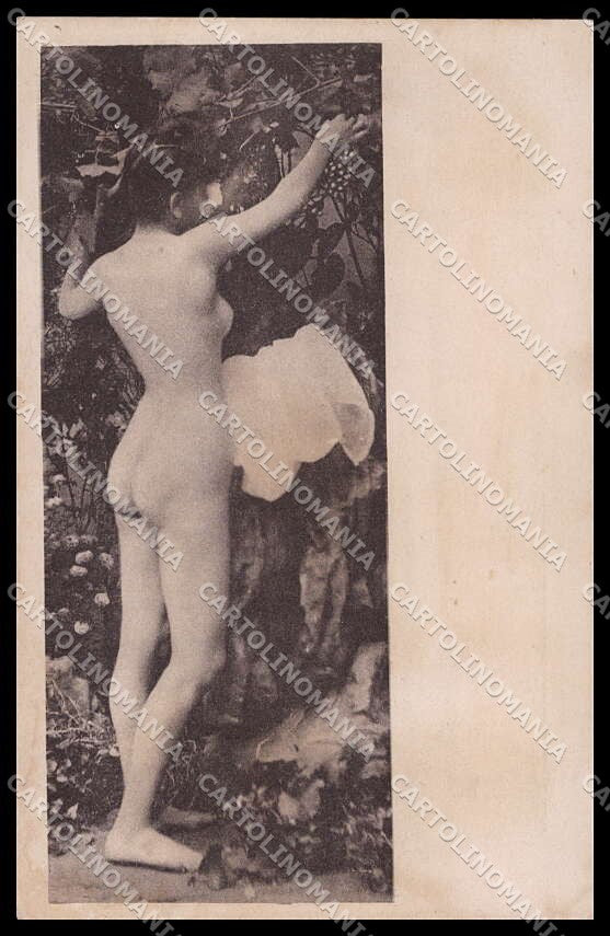 Italian Risque Nude Woman Original postcard ZG5630 – fronte