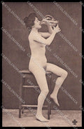 French Risque Nude Woman CCCC Original postcard ZG5642 – fronte
