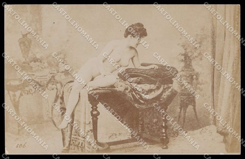 Italian Risque Nude Woman Serie 506 Empoli Original RPPC postcard ZG5682 – fronte