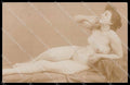 Italian Risque Nude Woman Genta SMALL CREASE Original RPPC postcard ZG5685 – fronte