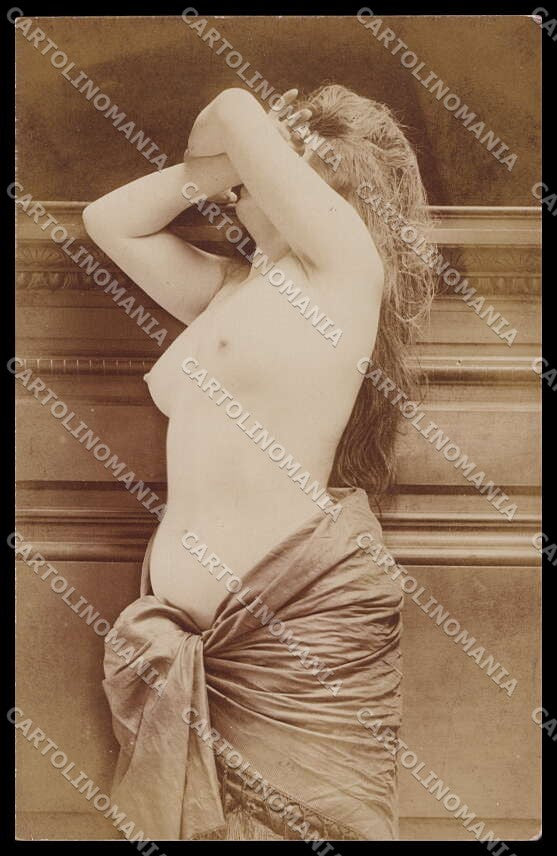 Italian Risque Nude Woman Surdi Roma Original RPPC postcard ZG5687 – fronte