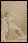 Italian Risque Nude Woman Serie 510 Empoli CREASES Original RPPC postcard ZG5688 – fronte