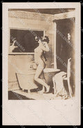 French Risque Nude Woman Original RPPC postcard ZG5708 – fronte