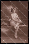 French Risque Nude Lady WA Paris serie 551 RPPC postcard ZG5934 – fronte