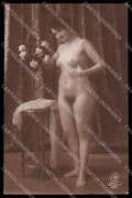 French Risque Nude Lady serie 1006 RPPC postcard ZG5974 – fronte