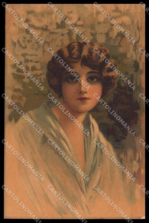 Illustratori Artist Signed Glamour Fashion Lady Velvet serie 1307 pc ZG6001 – fronte